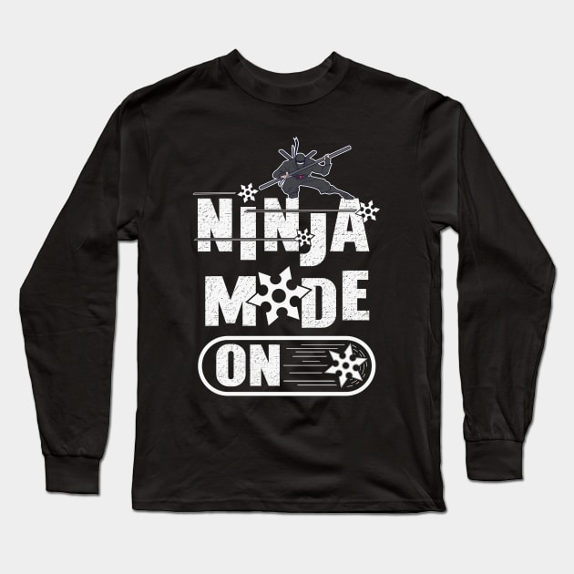 Ninja Mode On Long Sleeve T-Shirt by FunawayHit